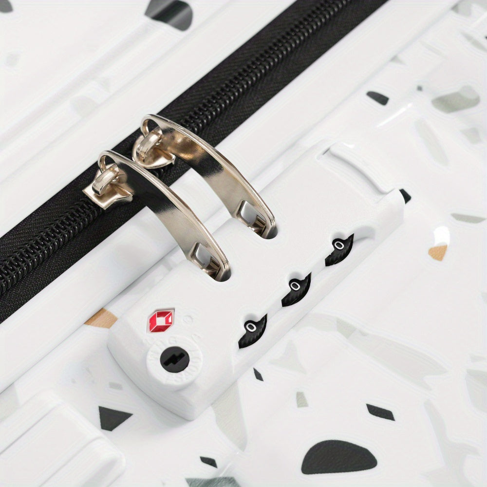 Luggage Set of 3, 20-inch with USB Port, Airline Certified Carry-on Luggage, ABS+PC Hard Shell Luggage with Spinner Wheels