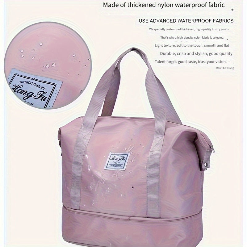 Popular And Expandable Luggage Bags With Large Capacity And Dry-wet Separation Storage, Business Trip Fitness Bags