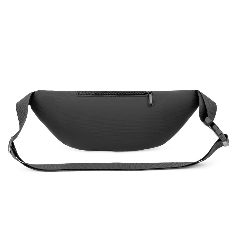 1pc Large-Capacity Lightweight Belt Bag with Multi-Layer Compartments & Adjustable Strap - Hands-Free Messenger Bag