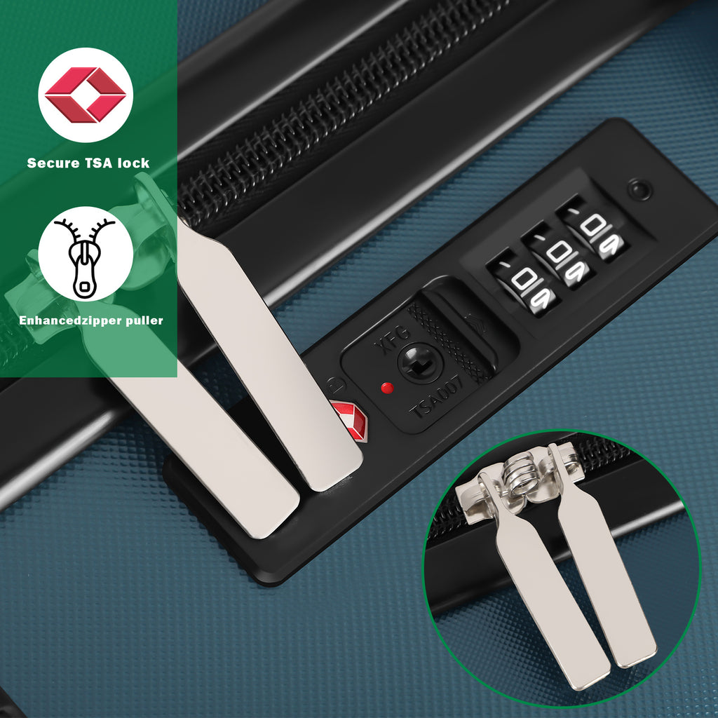 Luggage Sets 3 Piece Lightweight Hard Shell Suitcase Set TSA Lock Spinner Wheels