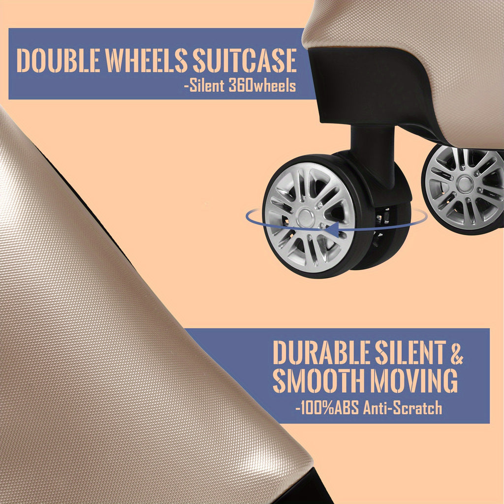 Luggage Sets 3 Piece Lightweight Hard Shell Suitcase Set TSA Lock Spinner Wheels