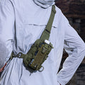 Men'S Tactical Chest Bag | Multi-Functional, Oxford Material, Ideal for Outdoor Activities, Commuting, Cycling, and Mobile Storage