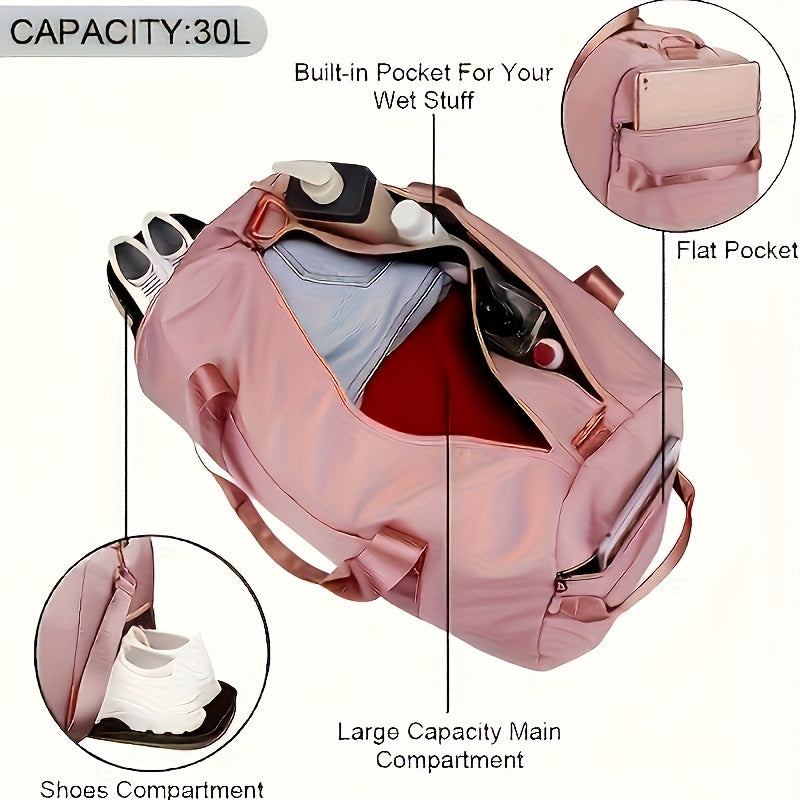 Fashion Travel Bag, Convenient Fitness Sports Bag, Outdoor Camping Suitcase, Short Business Trip Outdoor Handbag
