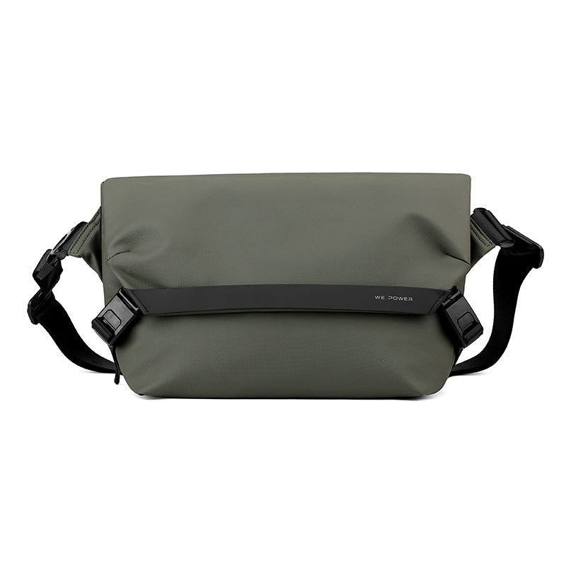 Men's High Quality Adjustable Workwear Shoulder Bag - Multi-Compartment Small Square Chest Pack Suitable for Commuting, Travel & Daily Use - Casual Crossbody Bag with Adjustable Strap