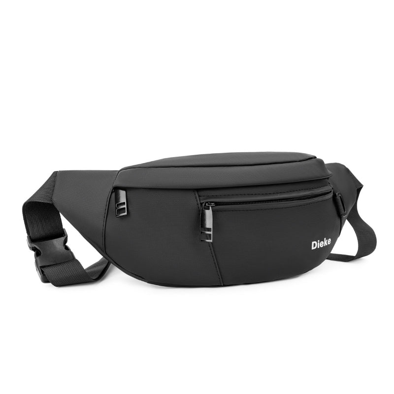 1pc Large-Capacity Lightweight Belt Bag with Multi-Layer Compartments & Adjustable Strap - Hands-Free Messenger Bag