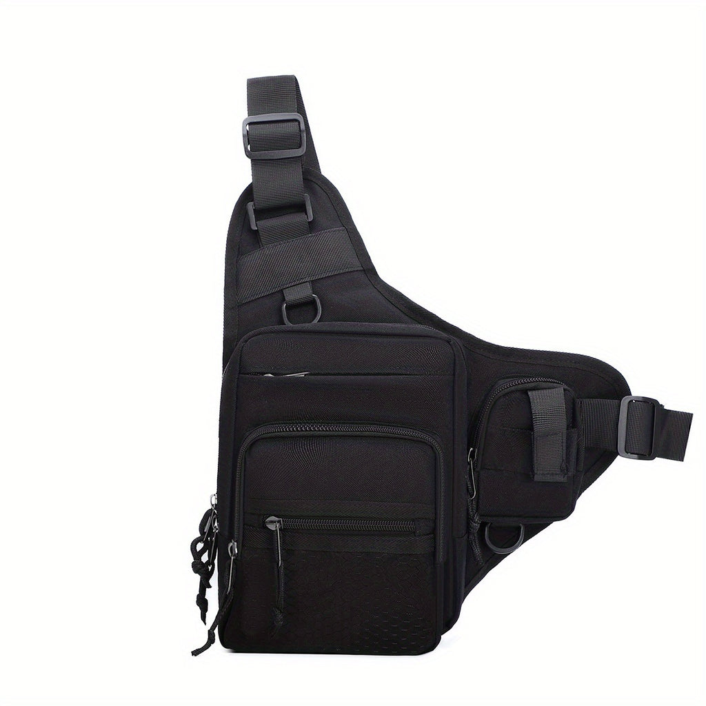 Men's Chest Bag - Fashionable Multi-Compartment Large Capacity Outdoor Commuter Tactical Chest Bag