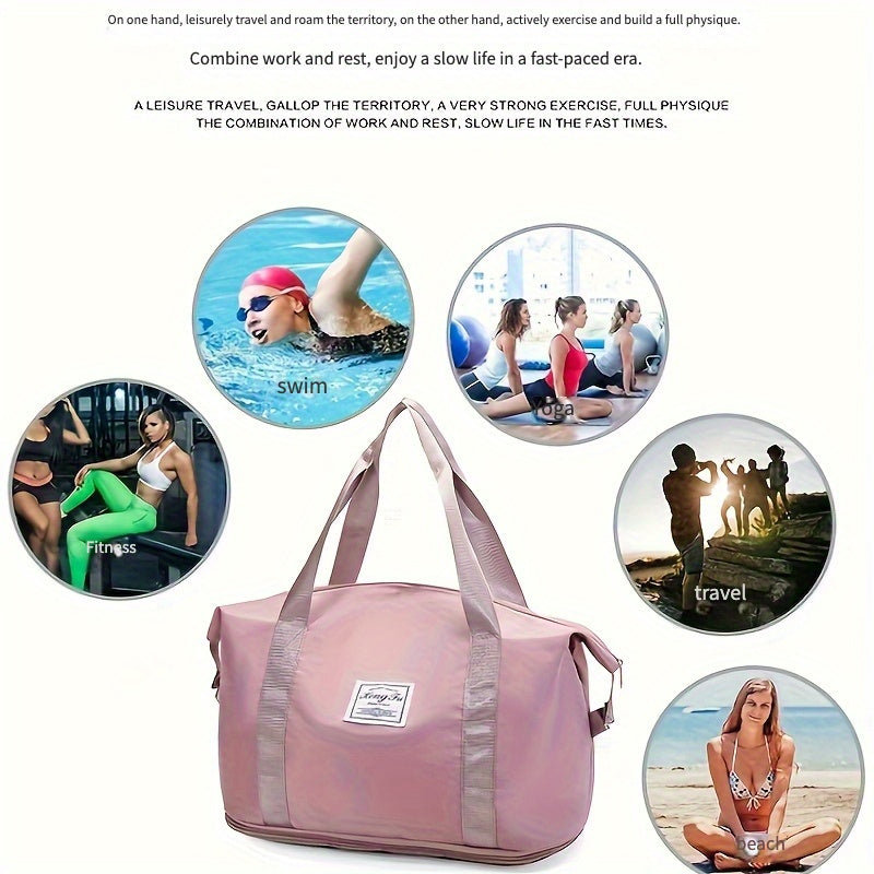 Popular And Expandable Luggage Bags With Large Capacity And Dry-wet Separation Storage, Business Trip Fitness Bags