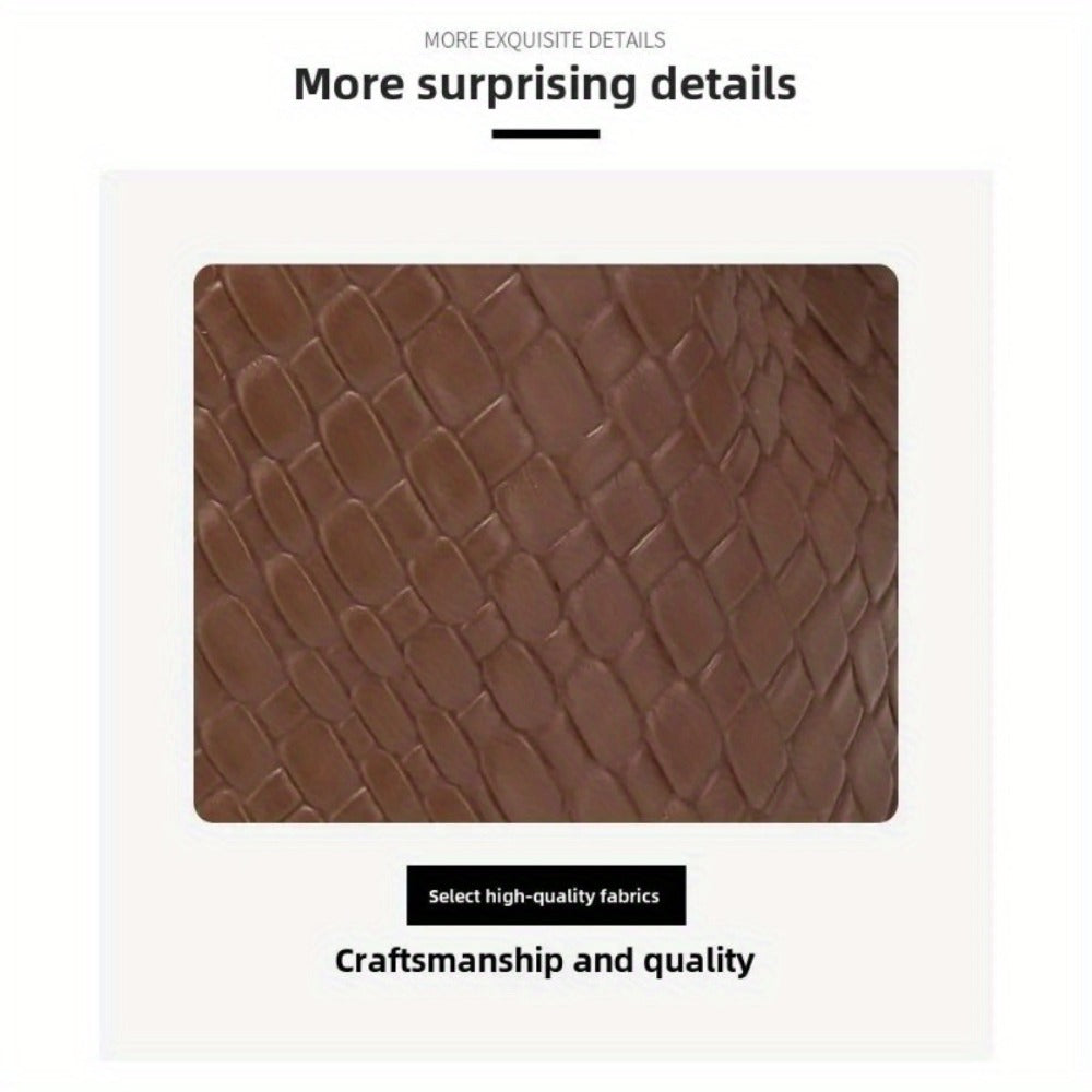 Women'S Large Woven Tote Bag - Spacious Crossbody & Shoulder Purse with Zipper Closure, Brown Elegant Everyday Bag for Women, Versatile Handbag, Stylish Accessory