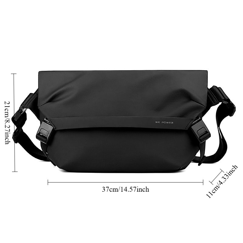 Men's High Quality Adjustable Workwear Shoulder Bag - Multi-Compartment Small Square Chest Pack Suitable for Commuting, Travel & Daily Use - Casual Crossbody Bag with Adjustable Strap