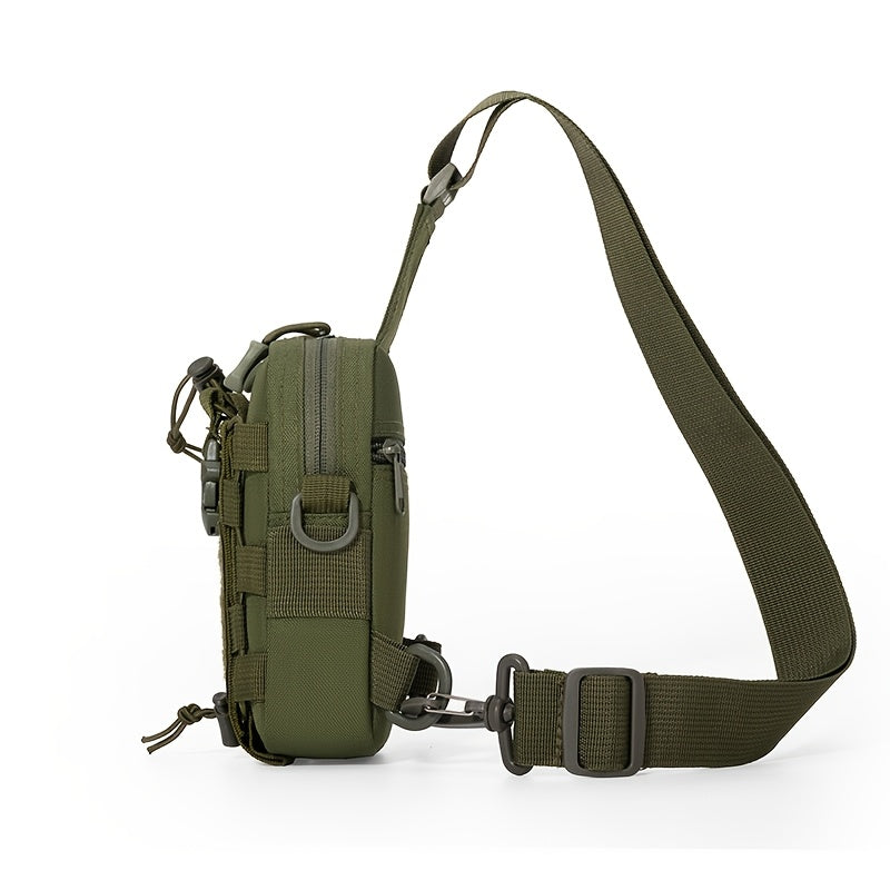 Men'S Tactical Chest Bag | Multi-Functional, Oxford Material, Ideal for Outdoor Activities, Commuting, Cycling, and Mobile Storage