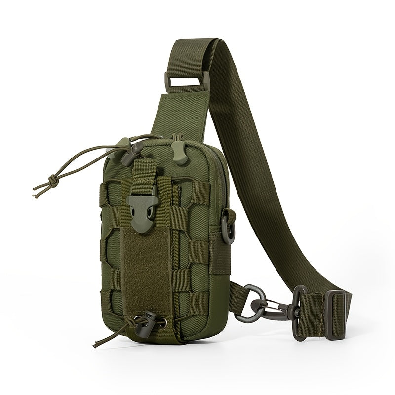 Men'S Tactical Chest Bag | Multi-Functional, Oxford Material, Ideal for Outdoor Activities, Commuting, Cycling, and Mobile Storage