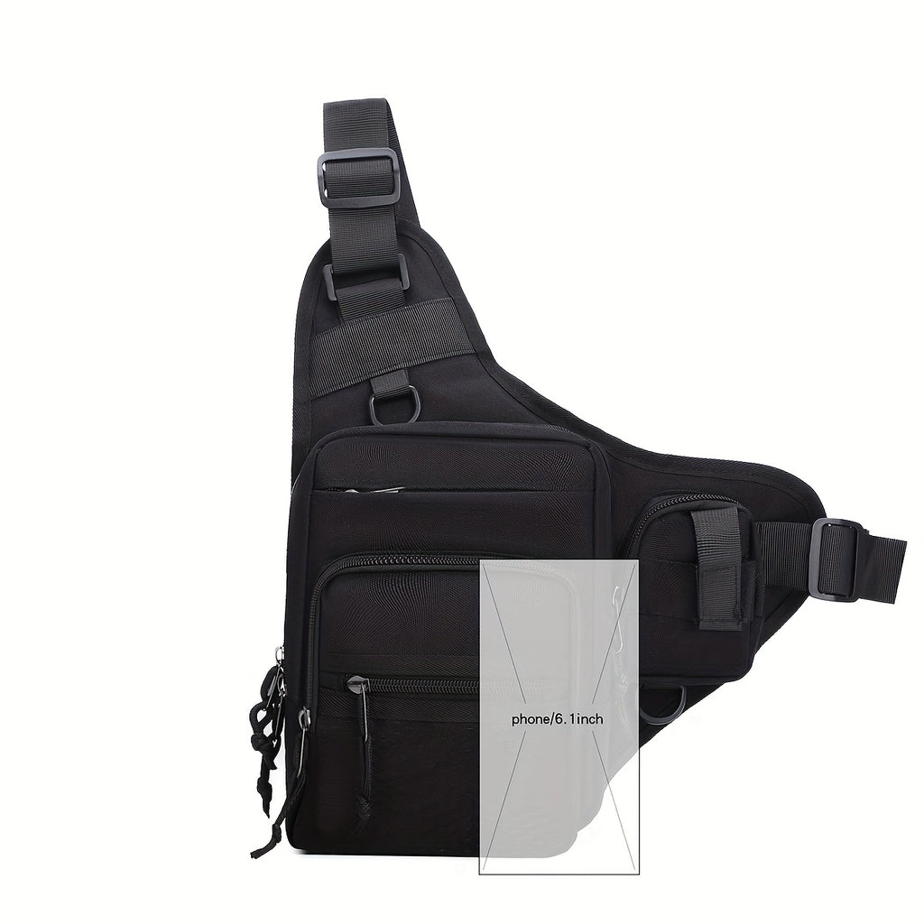 Men's Chest Bag - Fashionable Multi-Compartment Large Capacity Outdoor Commuter Tactical Chest Bag