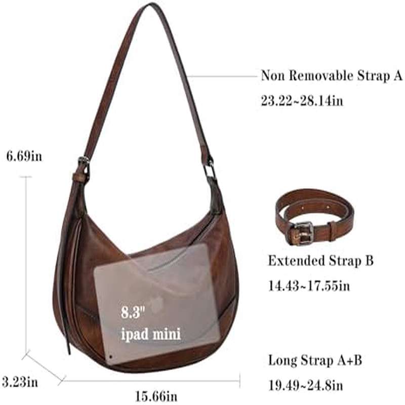 Crossbody Bags for Women Lher Purses Designer Shoulder Bag Vintage Handbags Hobo Crescent Bag