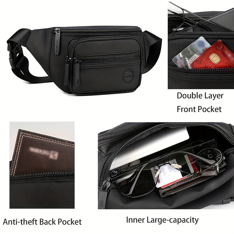 Multifunctional Waist Pack Lightweight Multifunctional Outdoor Waist Pack | Men's Crossbody Bag Chest Bag Belt Bag | Casual Cell Phone Bag Wallet Cycling Bag