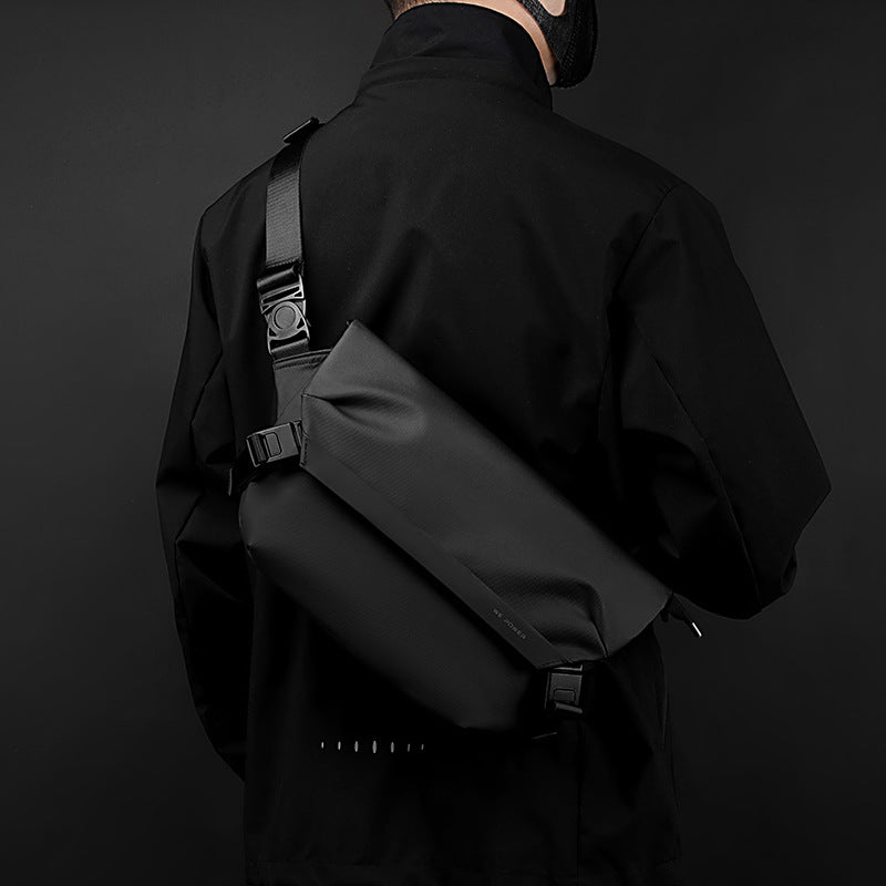 Men's High Quality Adjustable Workwear Shoulder Bag - Multi-Compartment Small Square Chest Pack Suitable for Commuting, Travel & Daily Use - Casual Crossbody Bag with Adjustable Strap