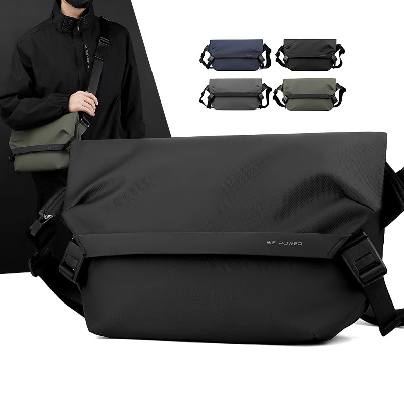 Men's High Quality Adjustable Workwear Shoulder Bag - Multi-Compartment Small Square Chest Pack Suitable for Commuting, Travel & Daily Use - Casual Crossbody Bag with Adjustable Strap