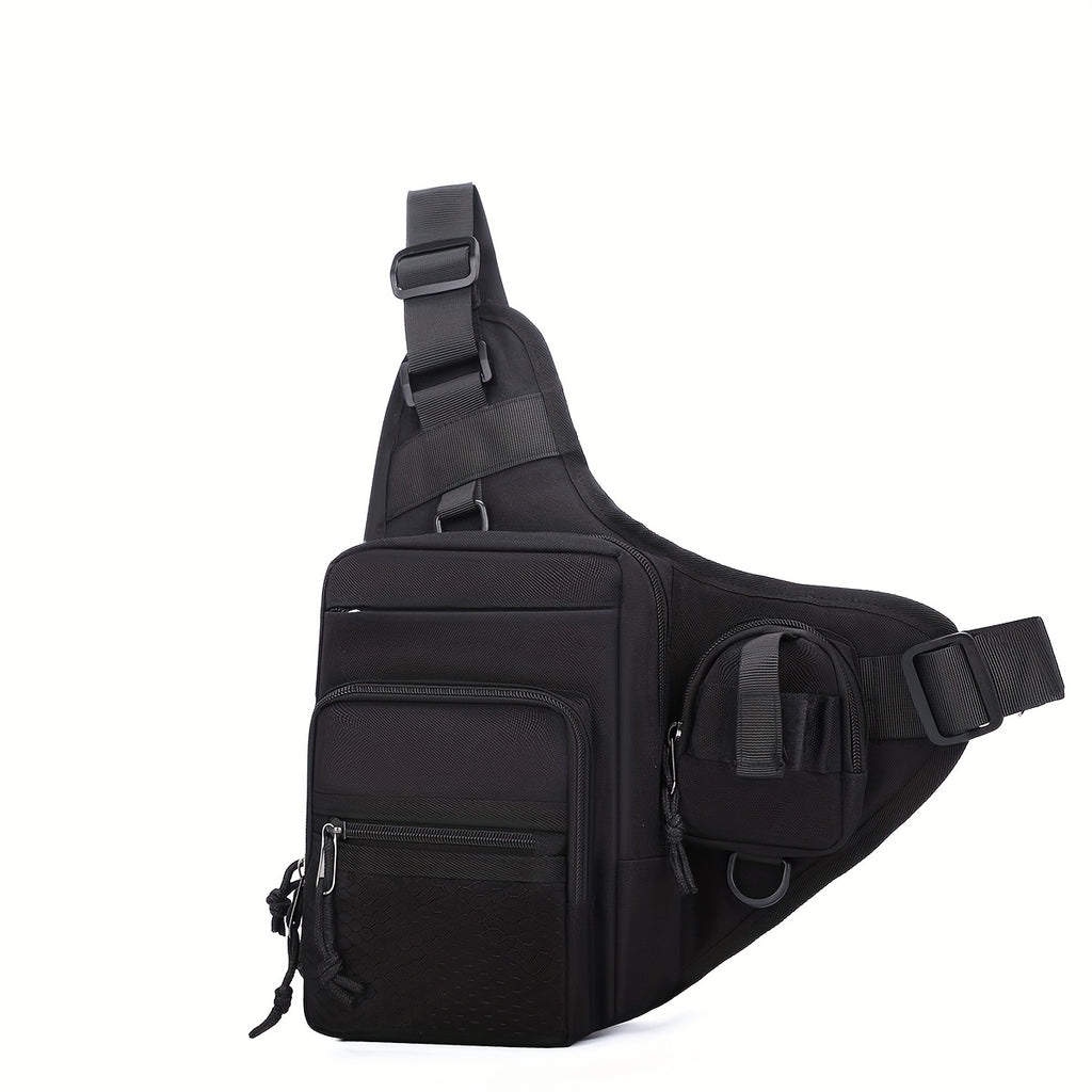 Men's Chest Bag - Fashionable Multi-Compartment Large Capacity Outdoor Commuter Tactical Chest Bag