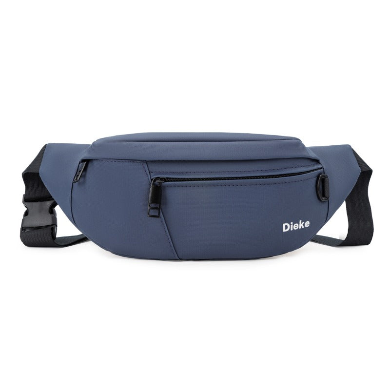 1pc Large-Capacity Lightweight Belt Bag with Multi-Layer Compartments & Adjustable Strap - Hands-Free Messenger Bag