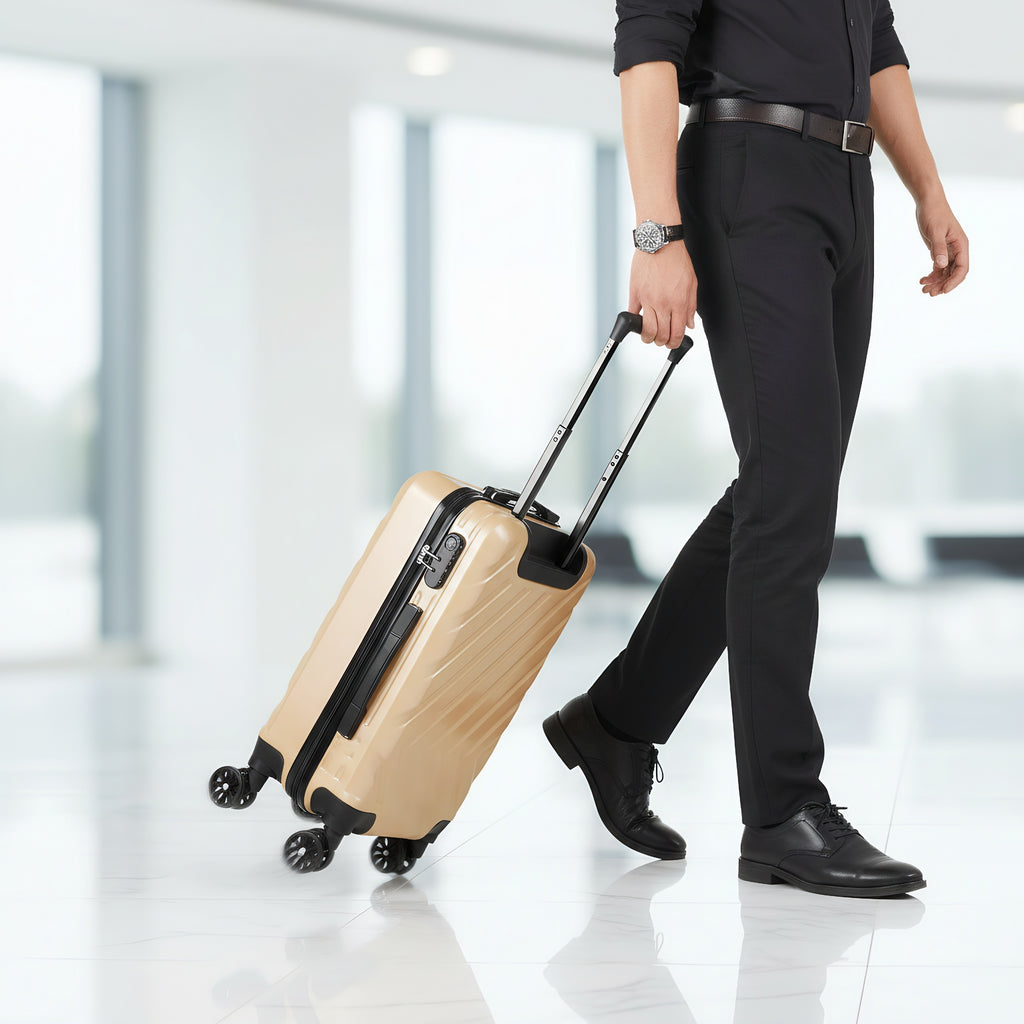 20-inch Lightweight Carry-on Suitcase, Made Of PC And ABS, Hard-shell Lightweight Suitcase with 4 Universal Wheels, TSA Lock, Travel Carry-on Luggage, Approved By Airlines, Hard-shell Suitcase with Swivel Wheels