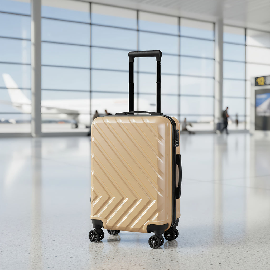 20-inch Lightweight Carry-on Suitcase, Made Of PC And ABS, Hard-shell Lightweight Suitcase with 4 Universal Wheels, TSA Lock, Travel Carry-on Luggage, Approved By Airlines, Hard-shell Suitcase with Swivel Wheels