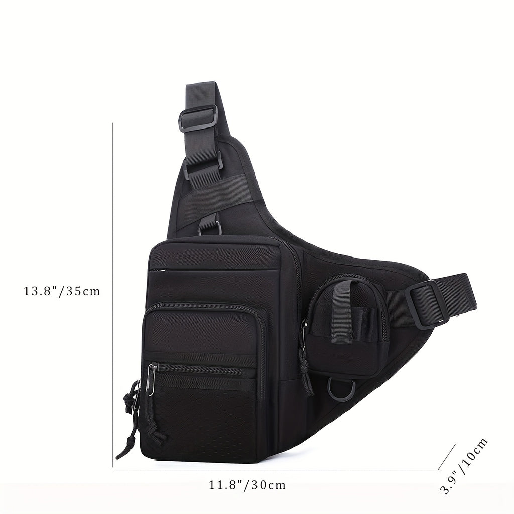 Men's Chest Bag - Fashionable Multi-Compartment Large Capacity Outdoor Commuter Tactical Chest Bag