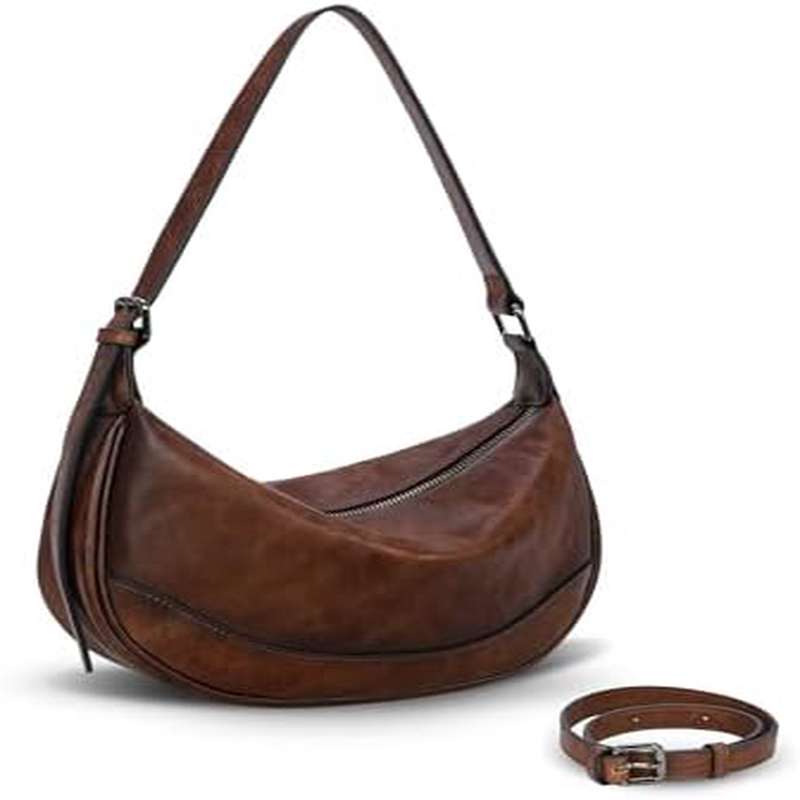 Crossbody Bags for Women Lher Purses Designer Shoulder Bag Vintage Handbags Hobo Crescent Bag